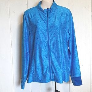 **3/$25**  MONDETTA Athletic Zippered Jacket - Thumbhole on Cuffs - Women's LG